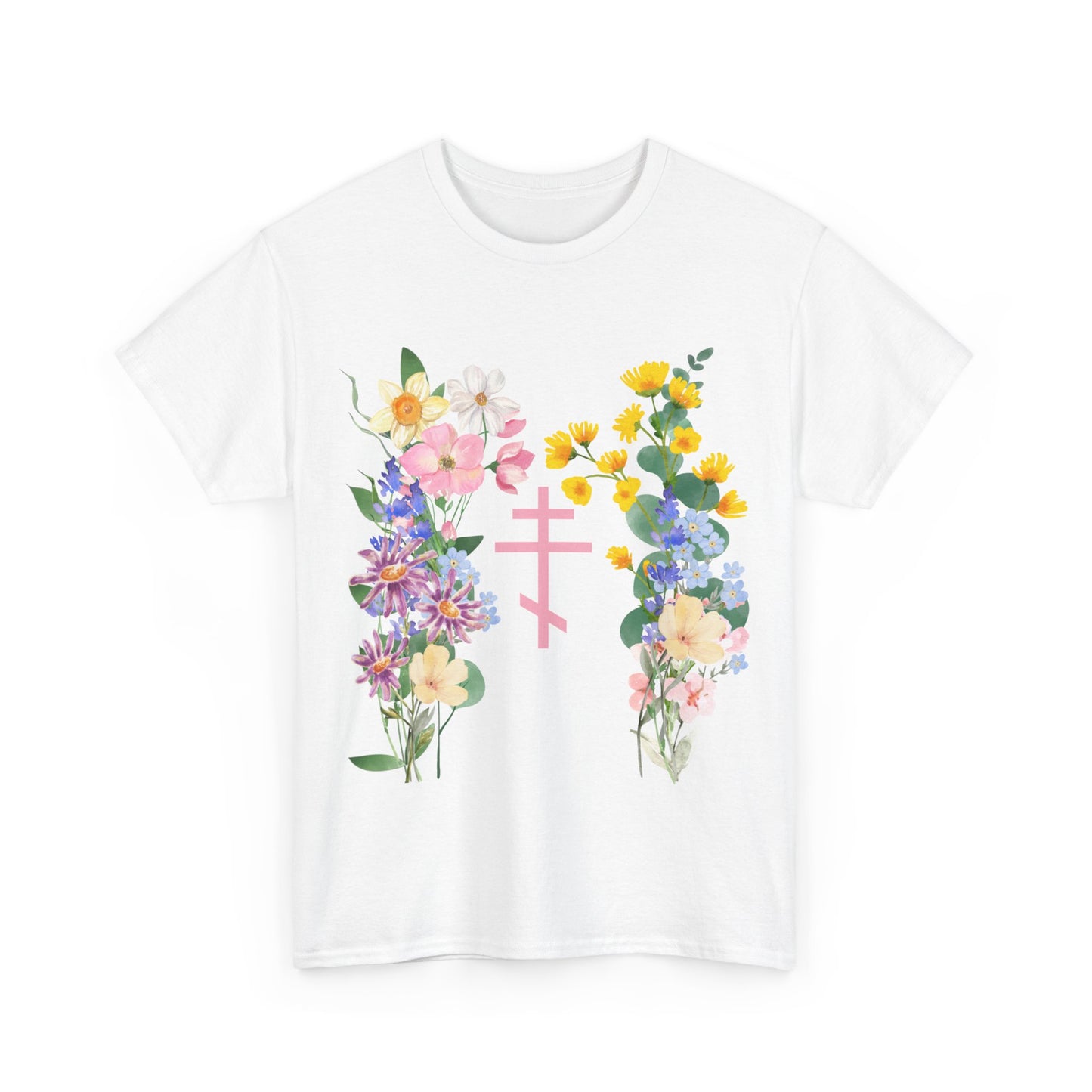 Wildflower Orthodox Cross T-Shirt