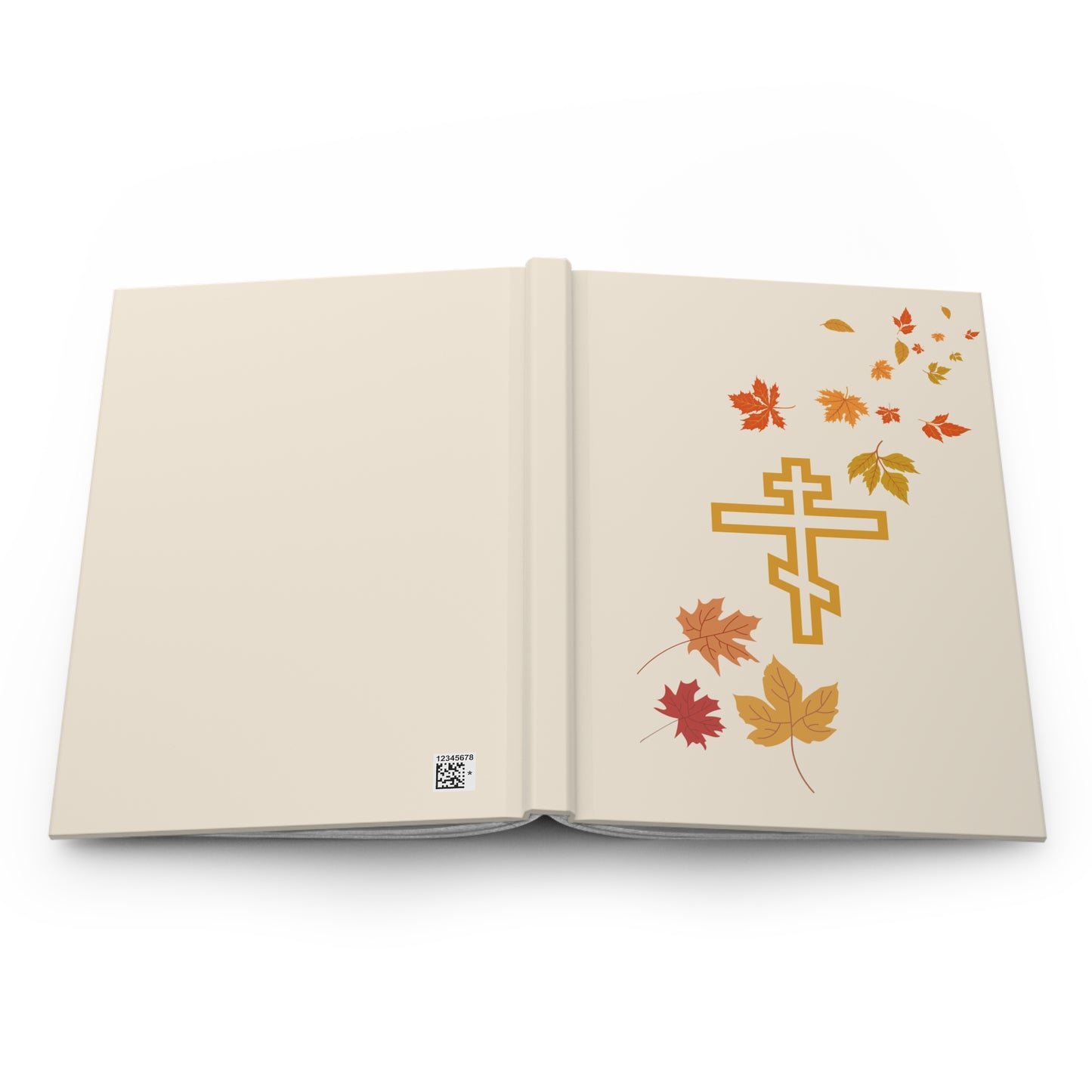 Autumn Leaves Orthodox Cross Journal - Hardcover Journal Matte