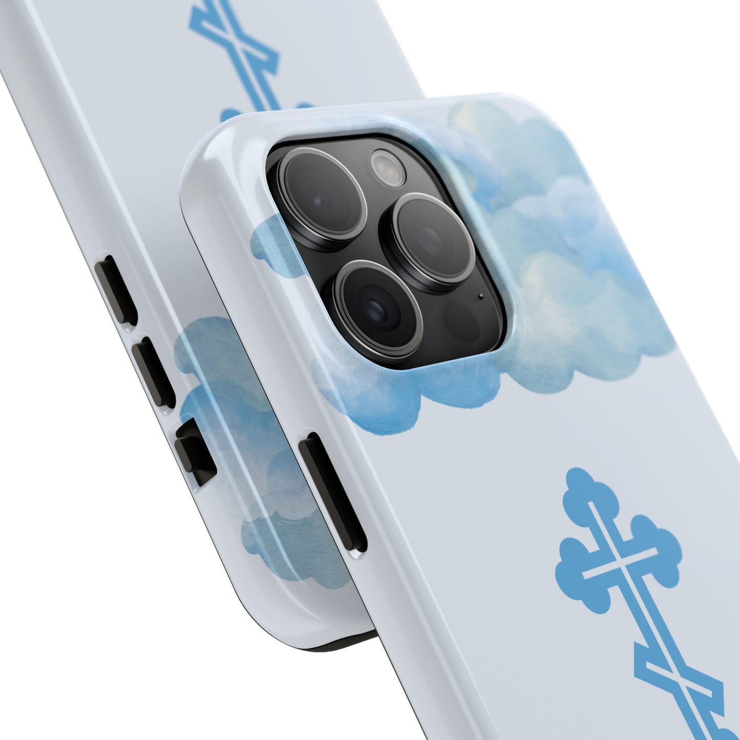 Mountain Clouds Orthodox Cross Tough iPhone Case