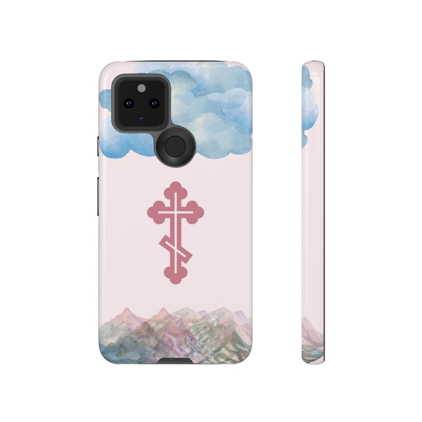 Mountain Clouds Orthodox Cross Tough Phone Case