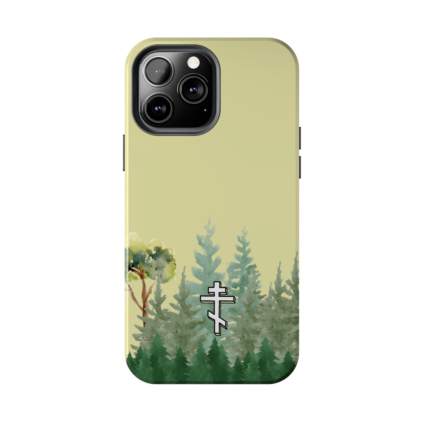 Orthodox Cross Forest iPhone Case