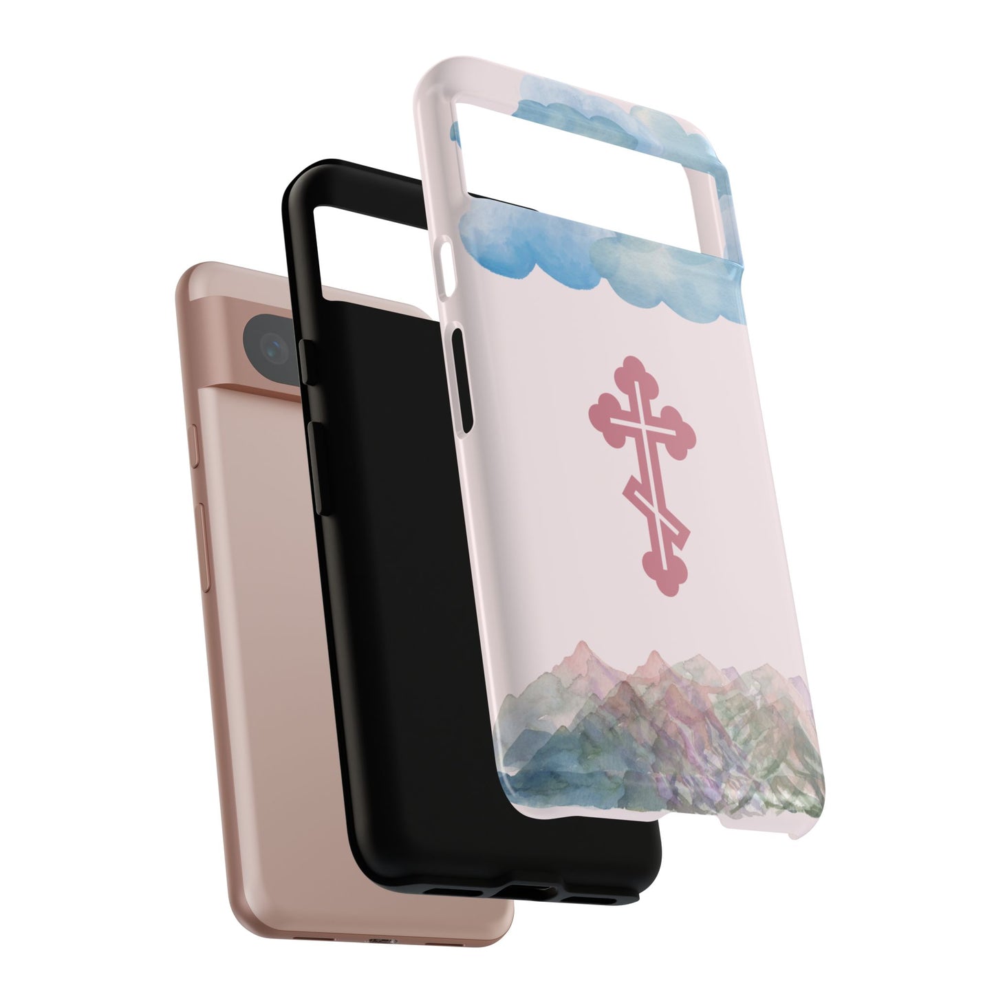 Mountain Clouds Orthodox Cross Tough Phone Case