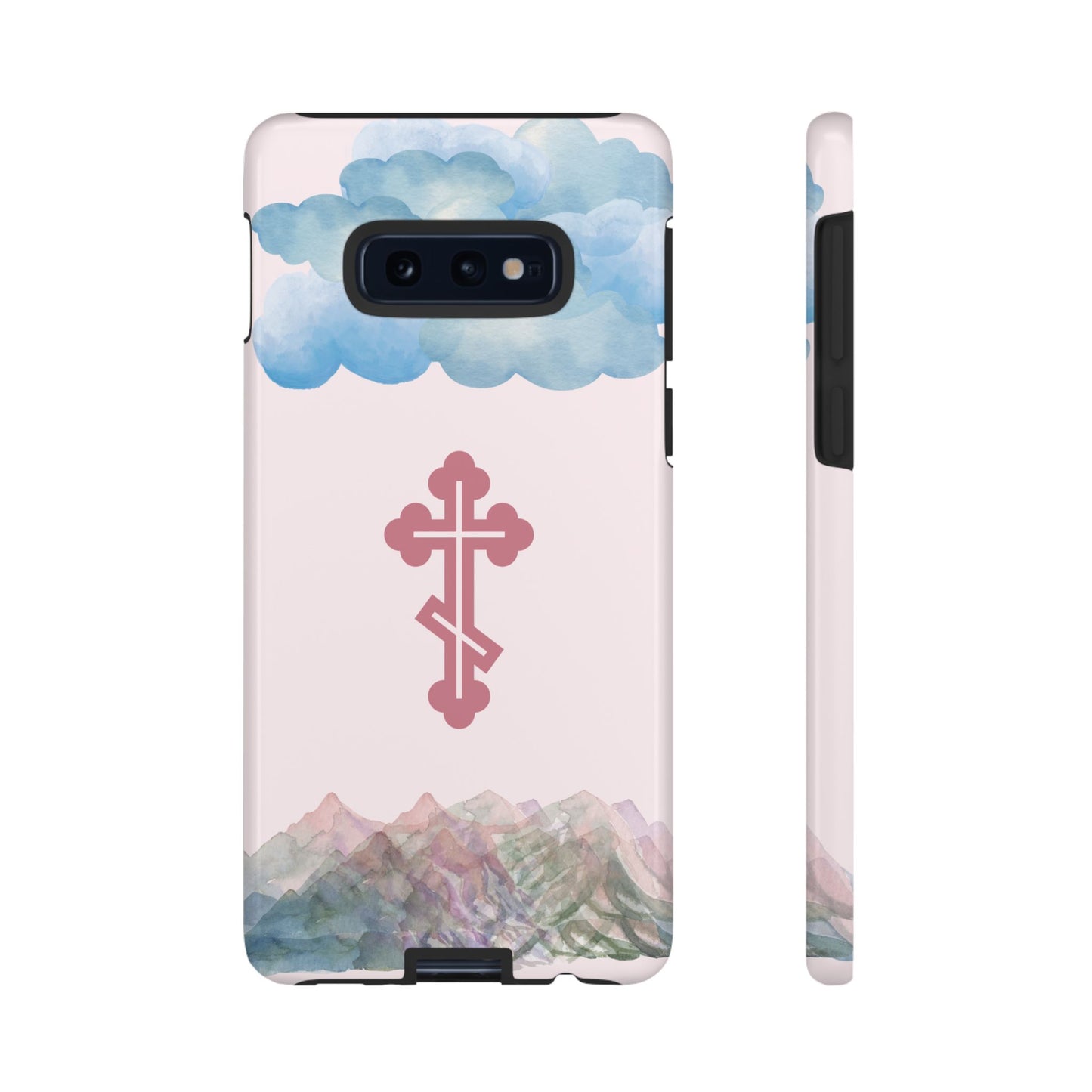 Mountain Clouds Orthodox Cross Tough Phone Case