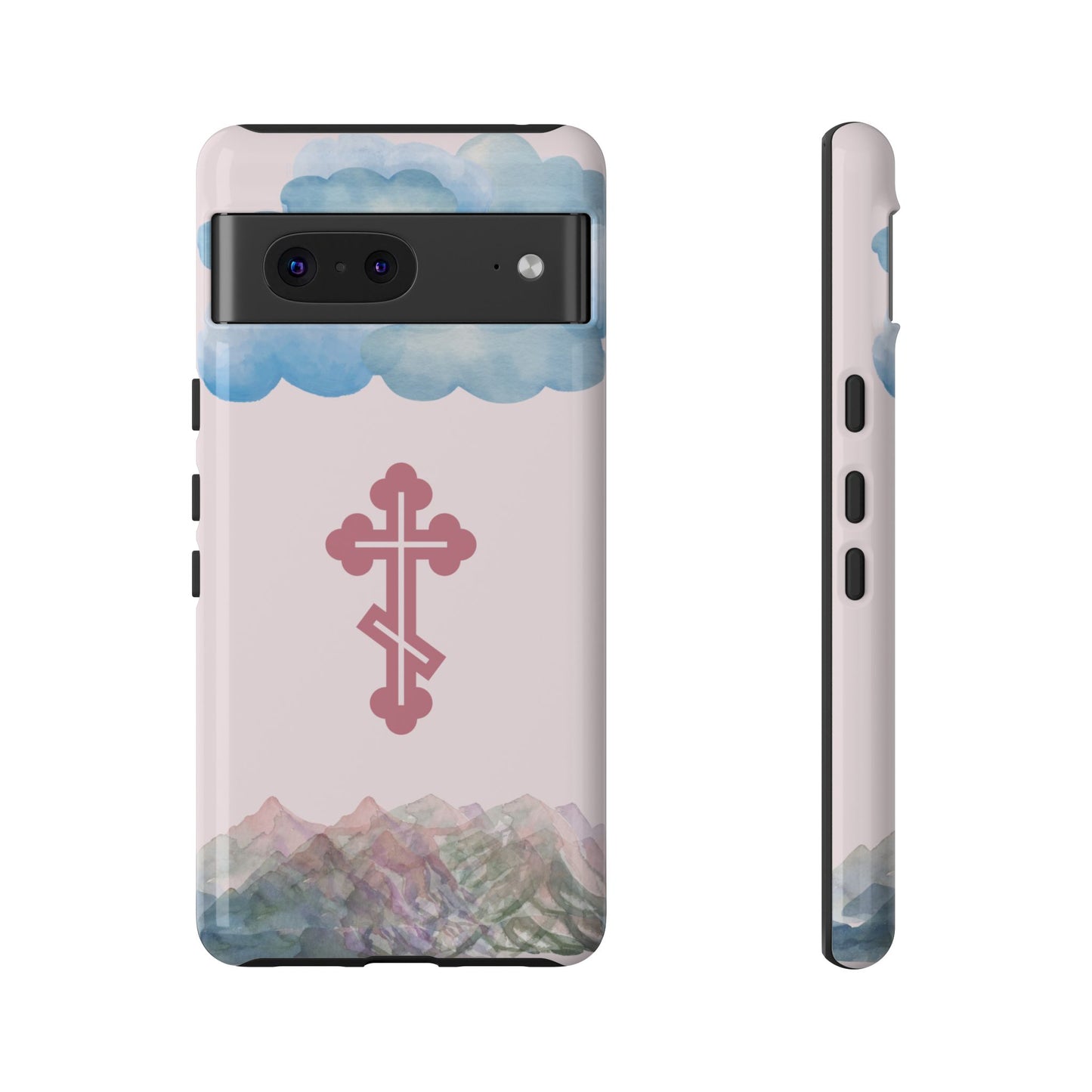 Mountain Clouds Orthodox Cross Tough Phone Case