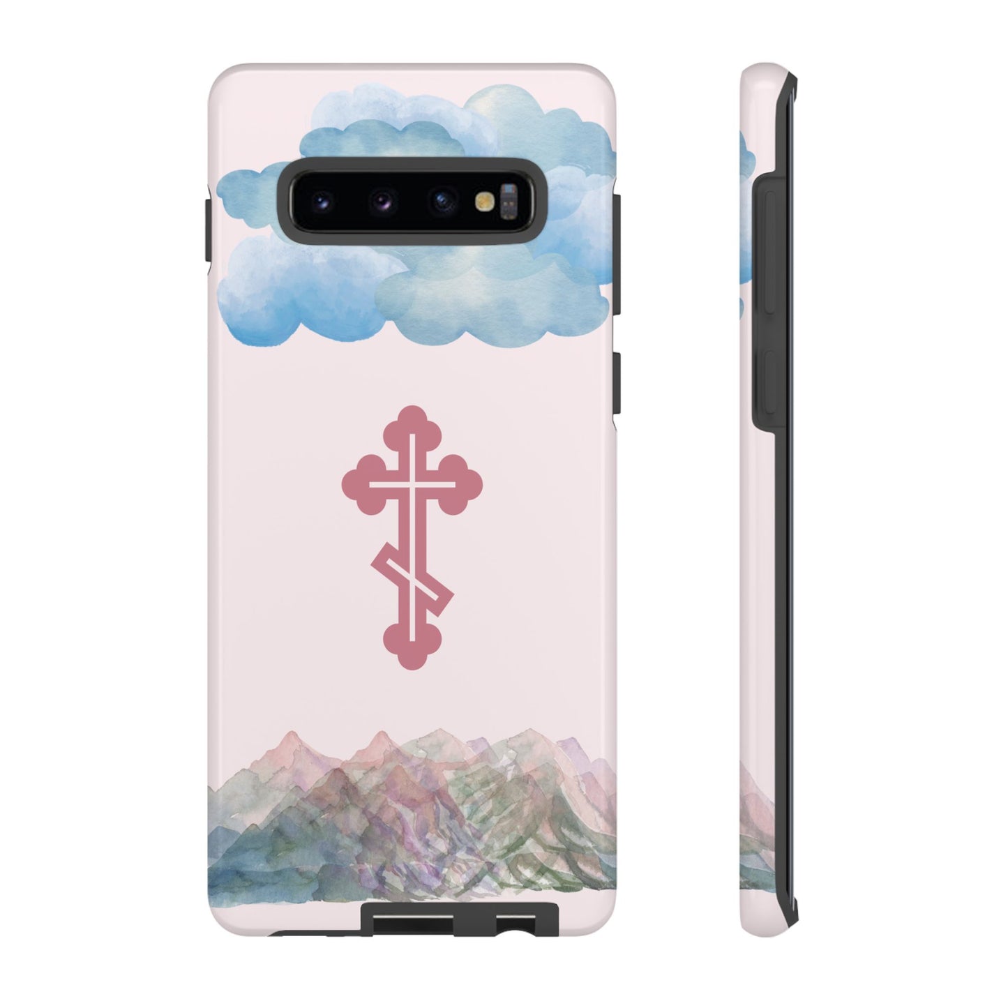 Mountain Clouds Orthodox Cross Tough Phone Case