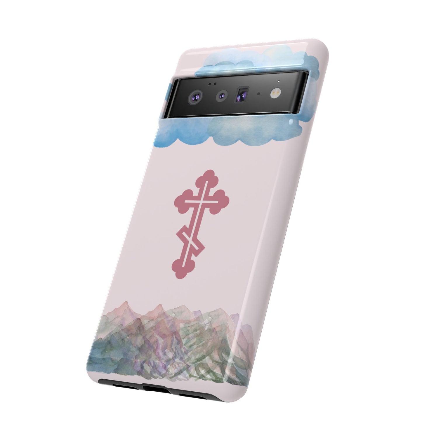 Mountain Clouds Orthodox Cross Tough Phone Case