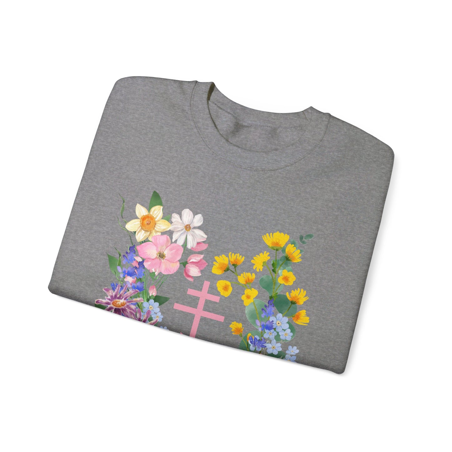 Wildflower Orthodox Cross Crewneck Sweatshirt