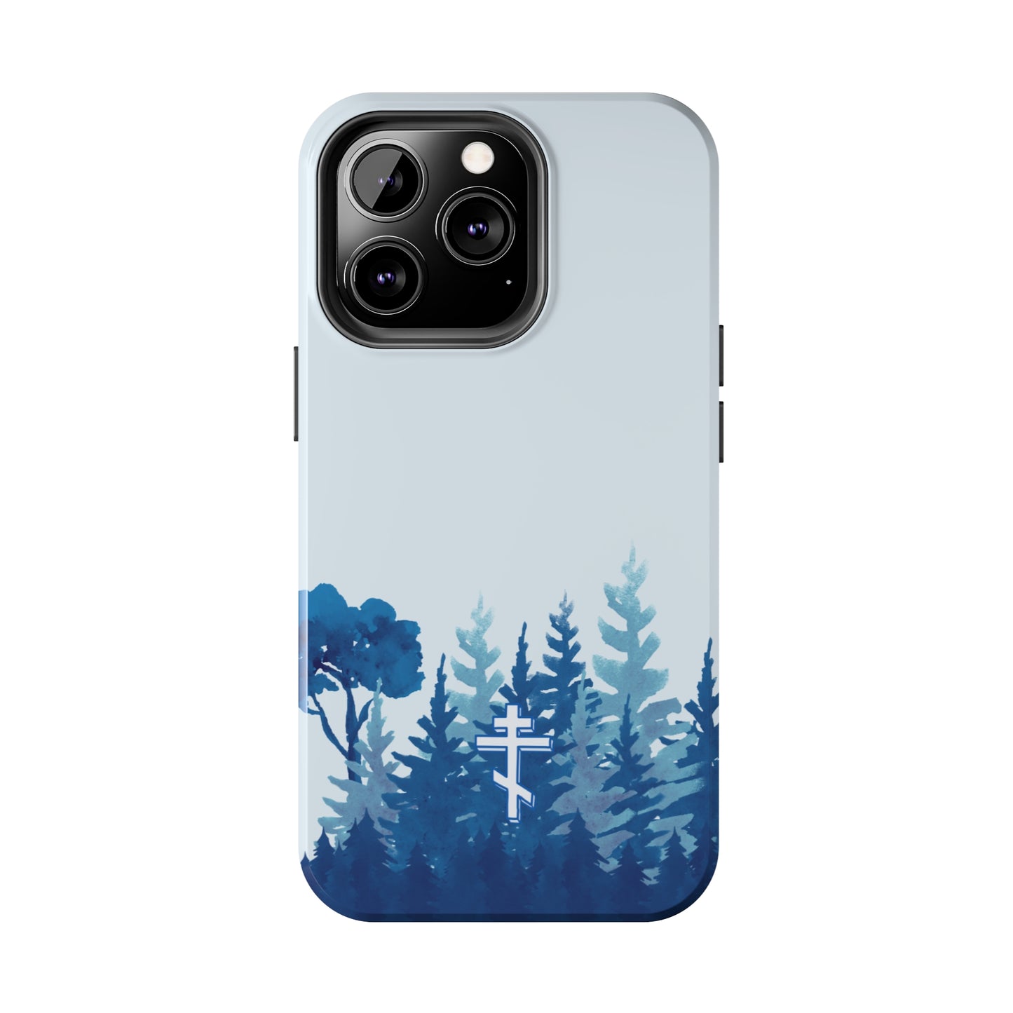 Orthodox Cross Blue Forest Tough iPhone Case