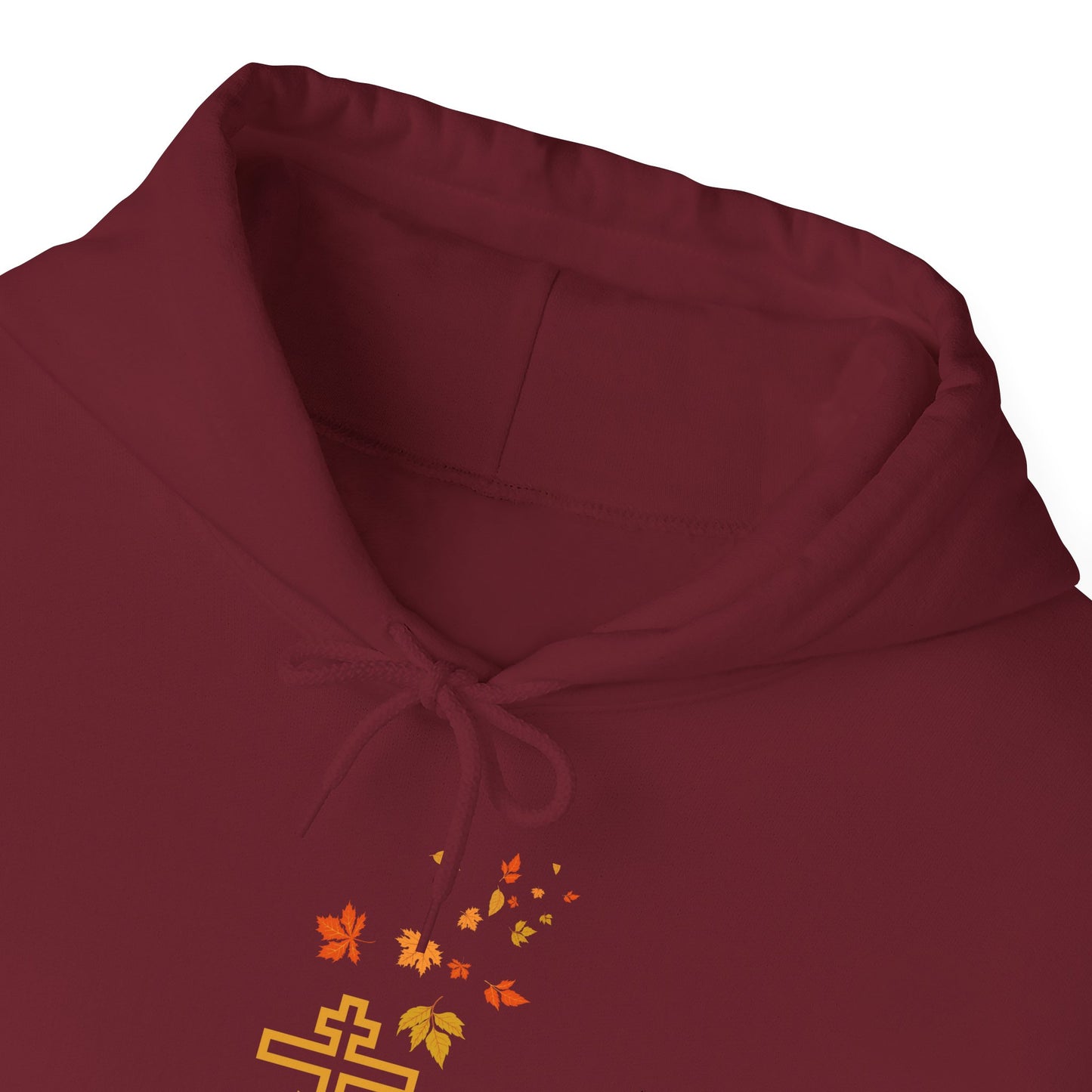 Fall Thanksgiving Orthodox Cross Hoodie