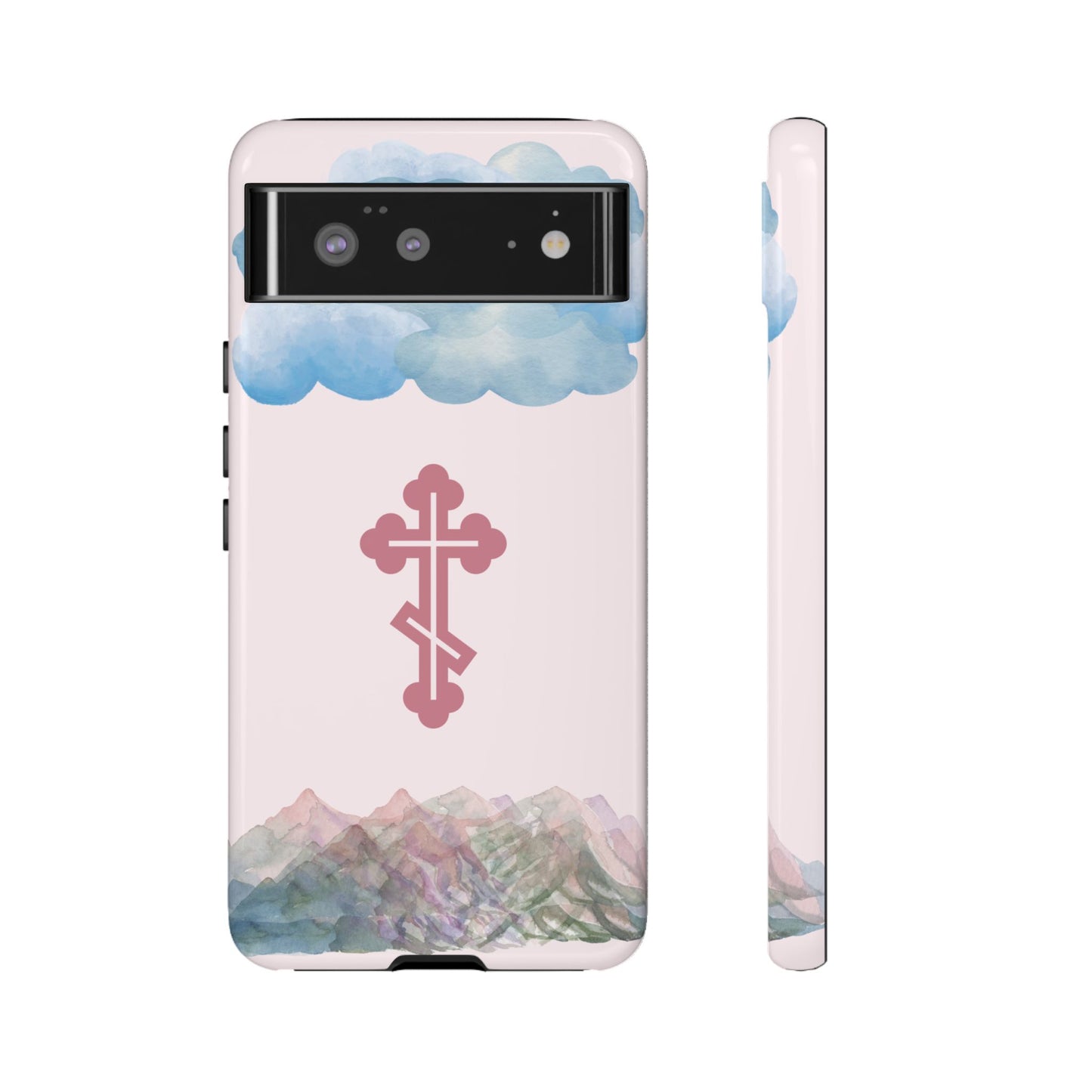 Mountain Clouds Orthodox Cross Tough Phone Case