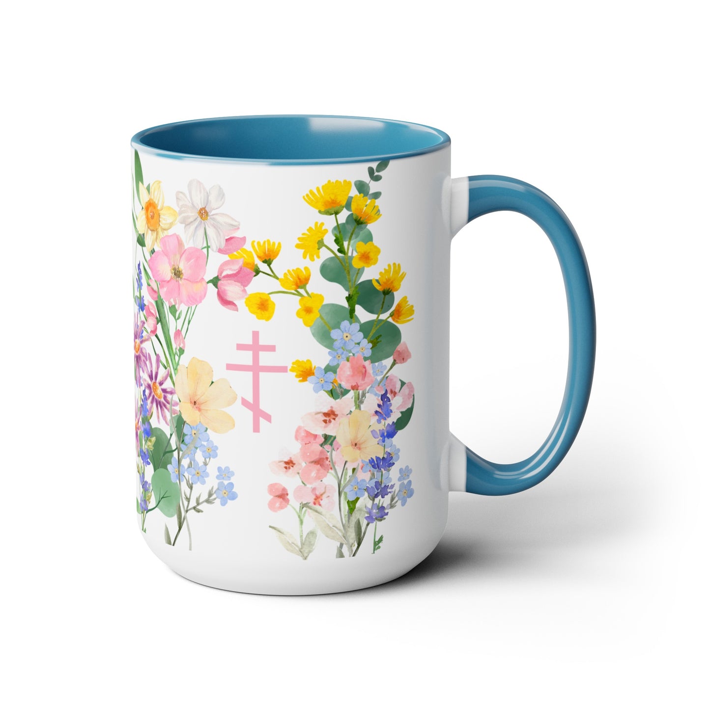 Orthodox Cross Flower Mug