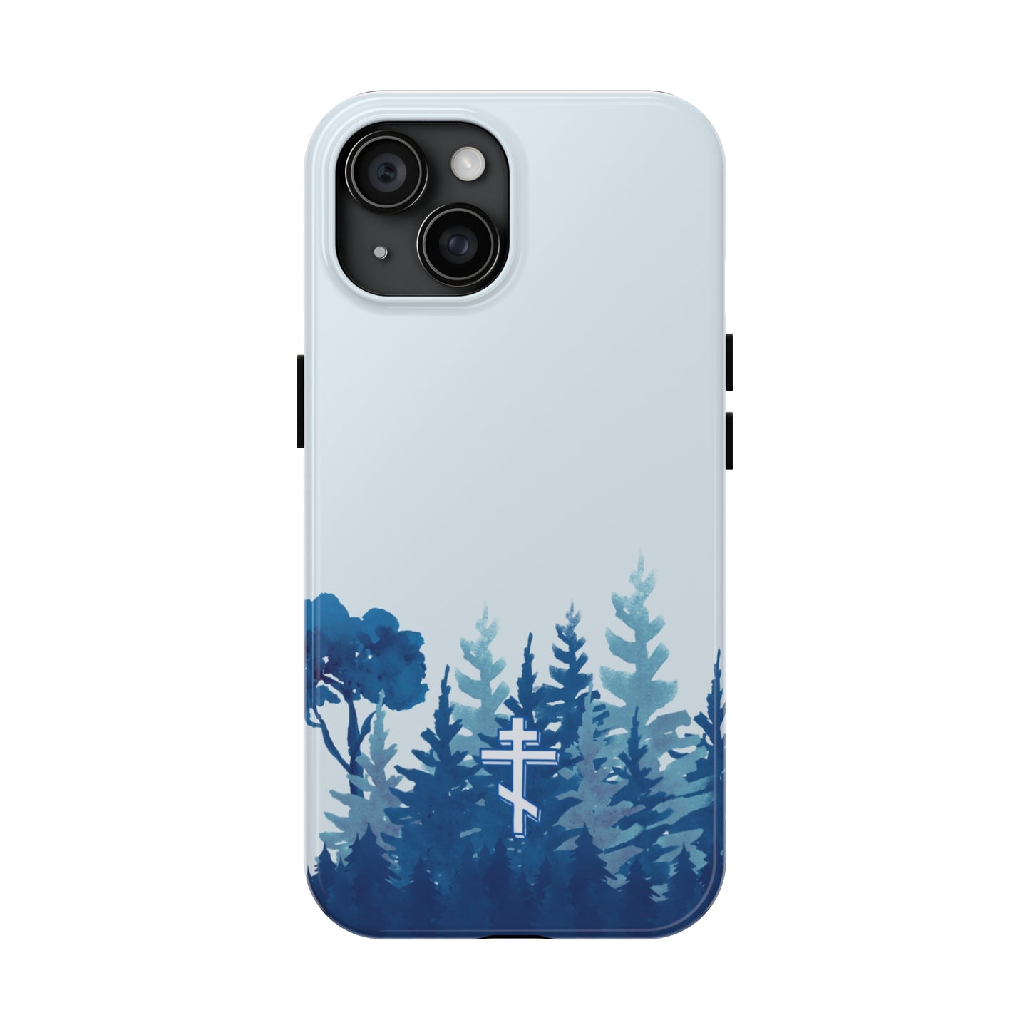 Orthodox Cross Blue Forest Tough iPhone Case