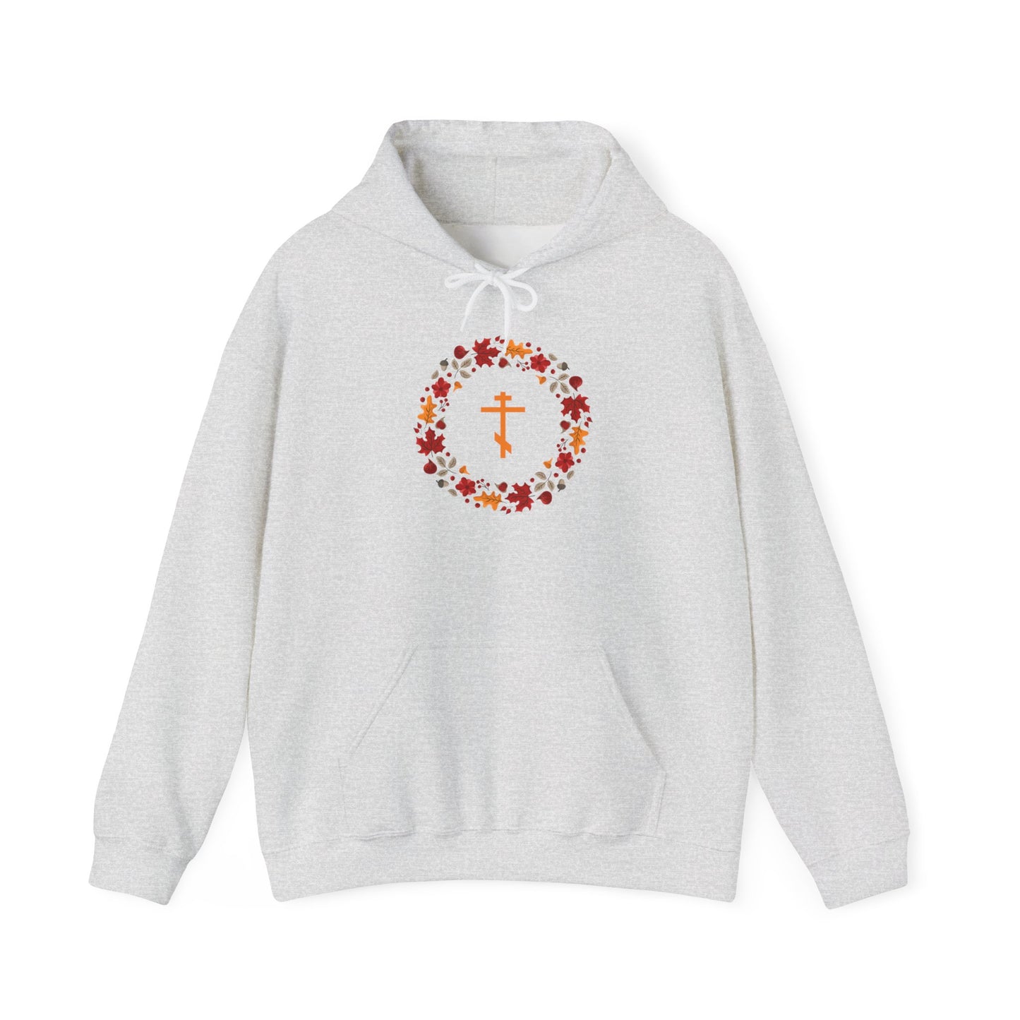 Autumn Wreath Orthodox Cross Hoodie