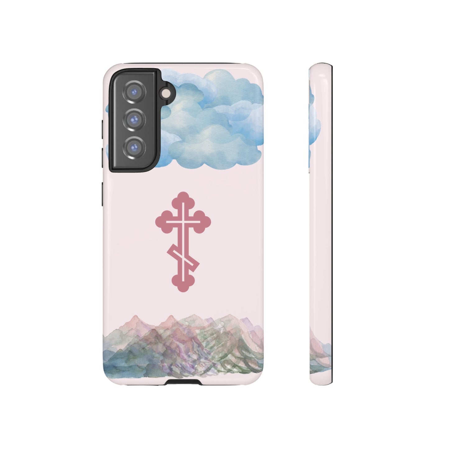 Mountain Clouds Orthodox Cross Tough Phone Case