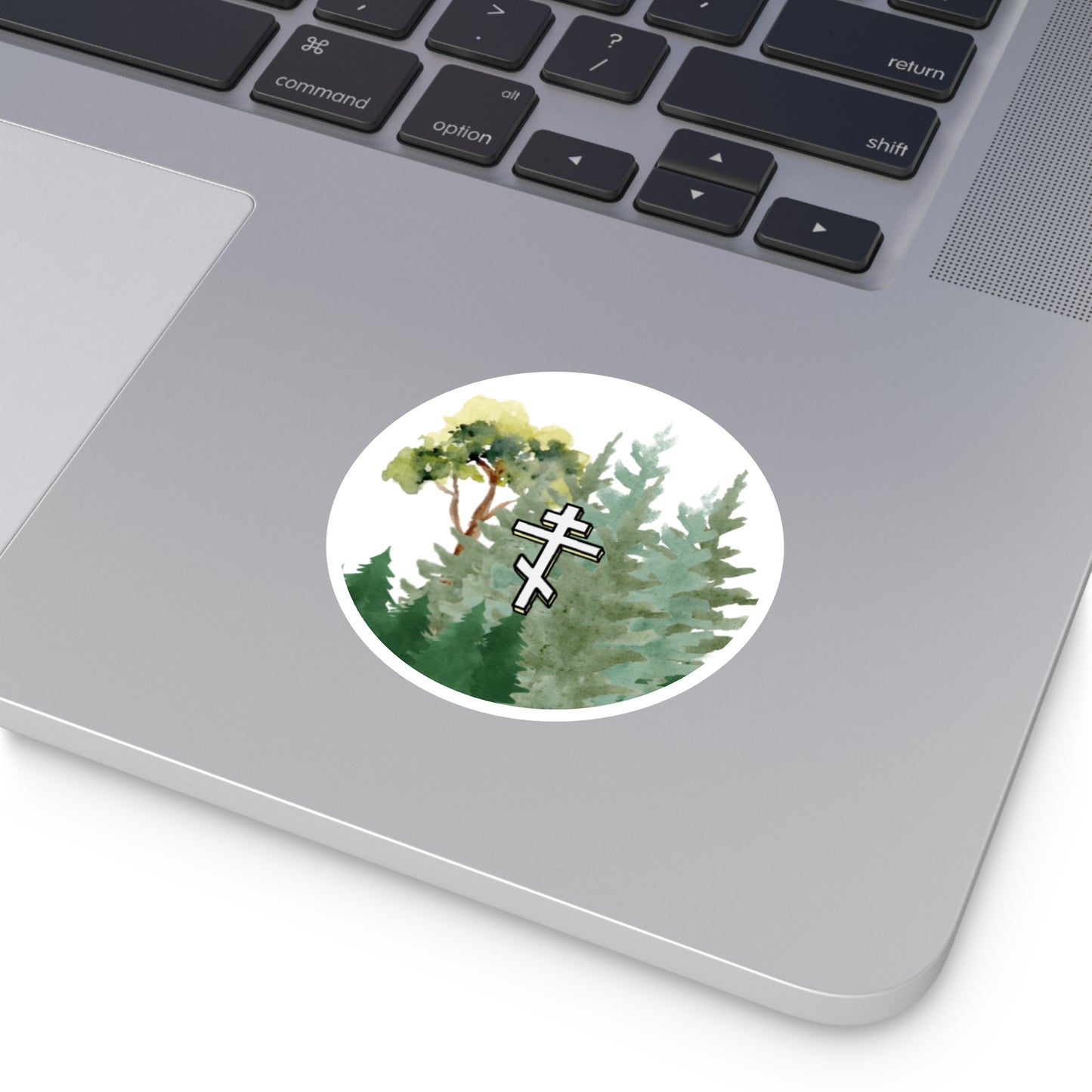 Cross Forest Sticker