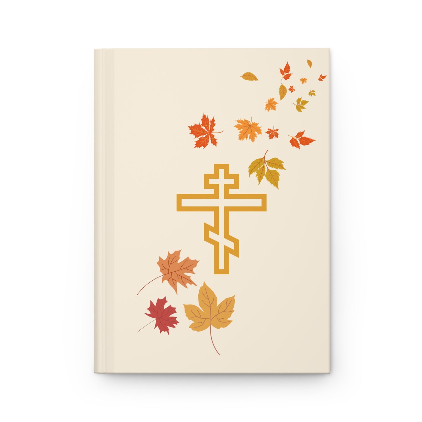 Autumn Leaves Orthodox Cross Journal - Hardcover Journal Matte