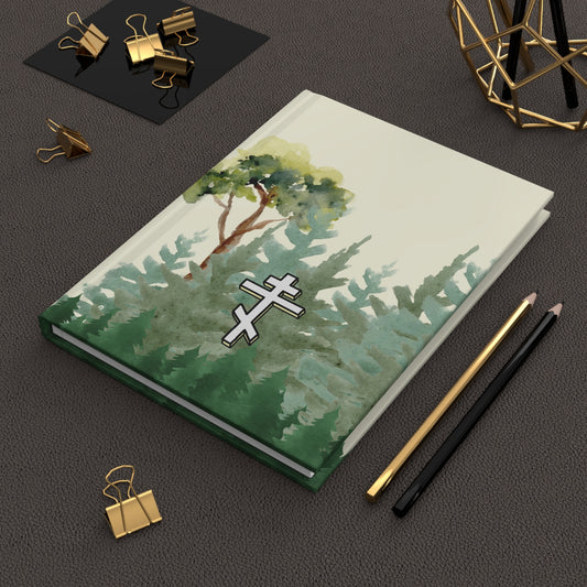 Orthodox Cross Forest Journal - Hardcover Journal Matte