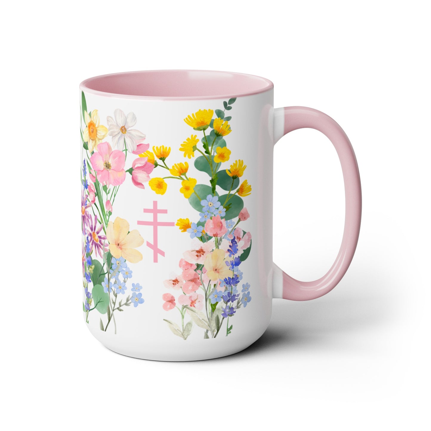 Orthodox Cross Flower Mug