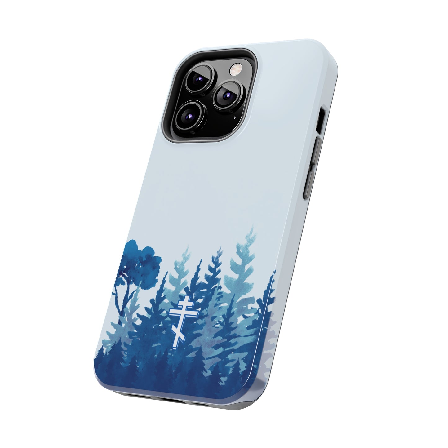 Orthodox Cross Blue Forest Tough iPhone Case