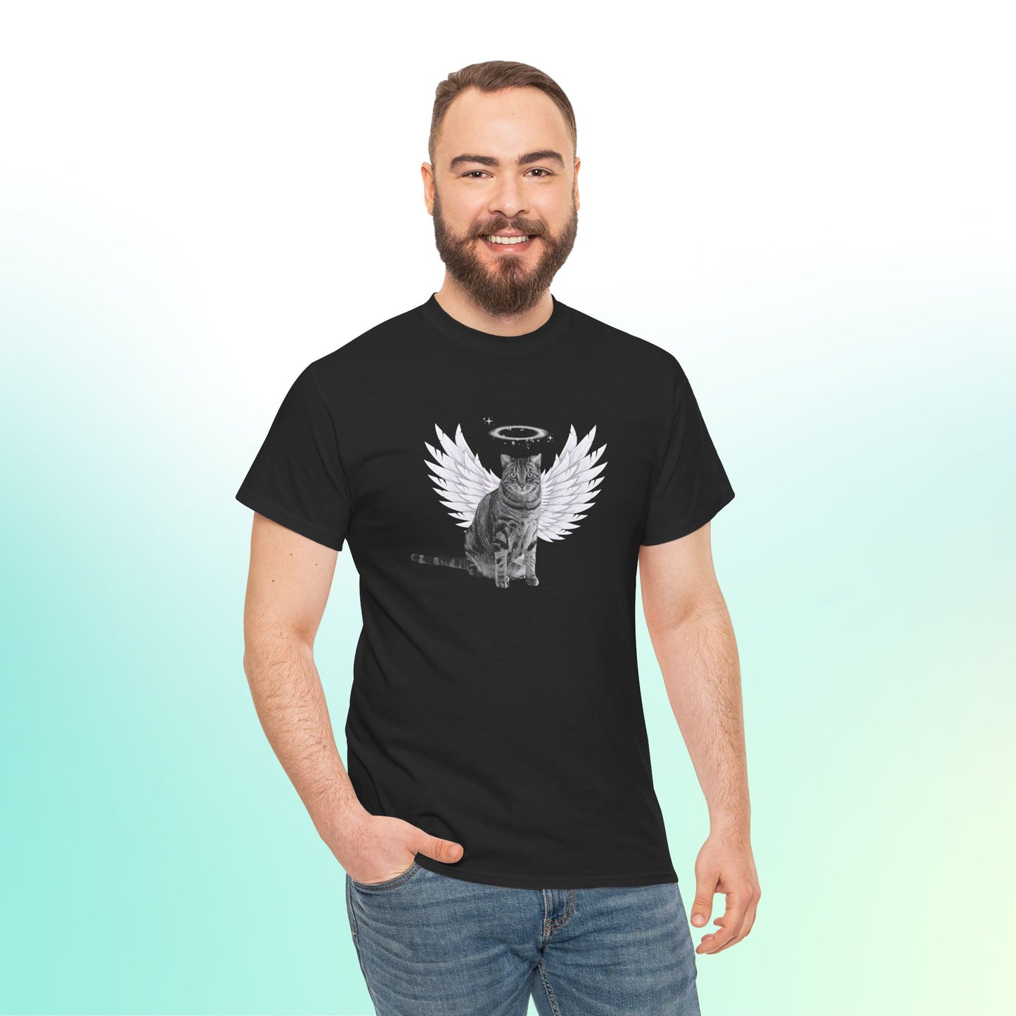 Custom Cat Angel T-Shirt