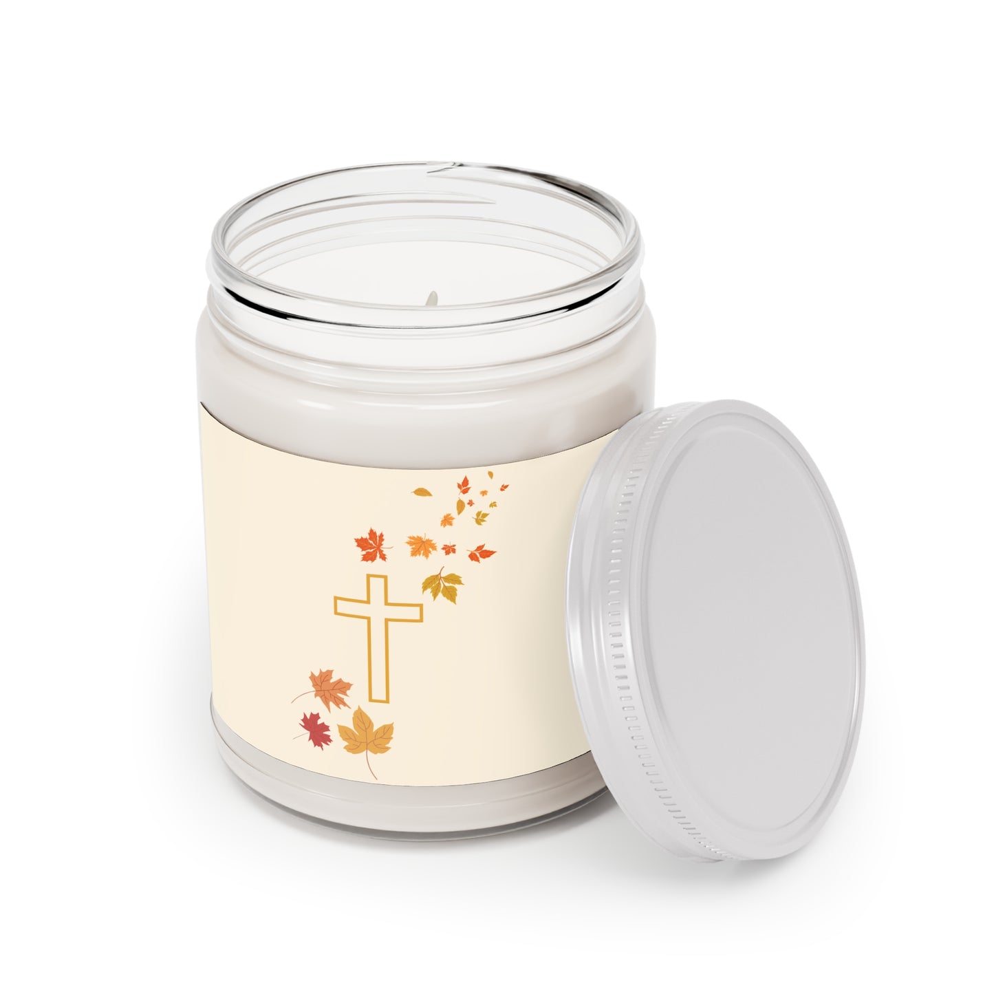 Autumn Leaves Cross Scented/Unscented Soy Candle