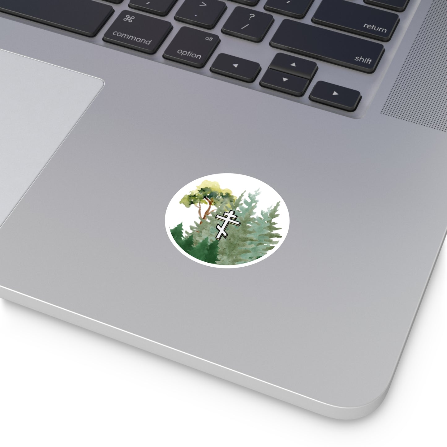 Cross Forest Sticker