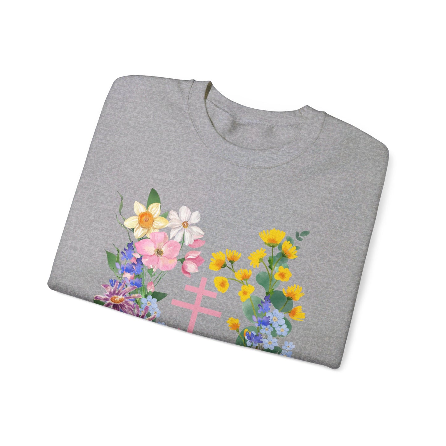 Wildflower Orthodox Cross Crewneck Sweatshirt