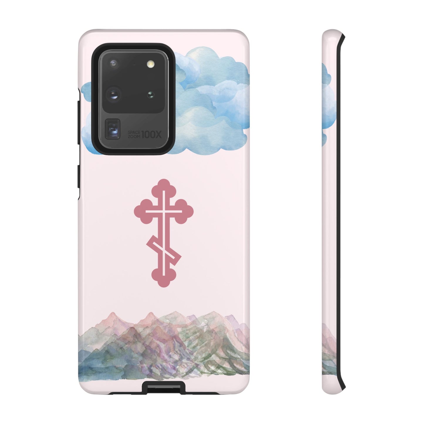 Mountain Clouds Orthodox Cross Tough Phone Case