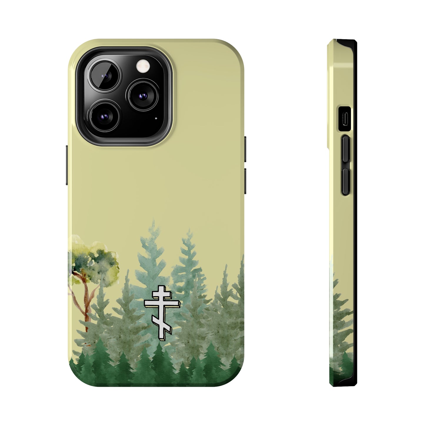 Orthodox Cross Forest iPhone Case