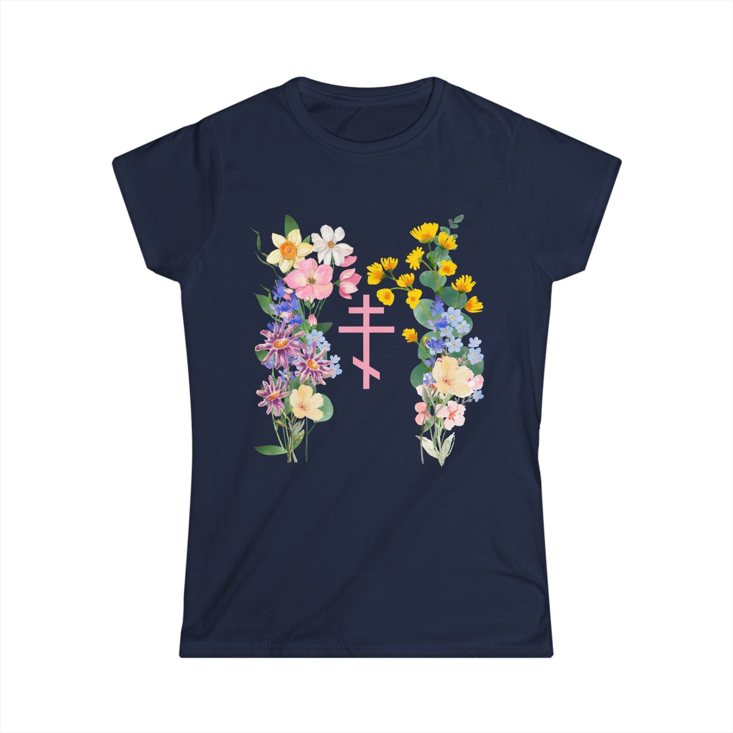 Wildflower Orthodox Cross Women's Tee