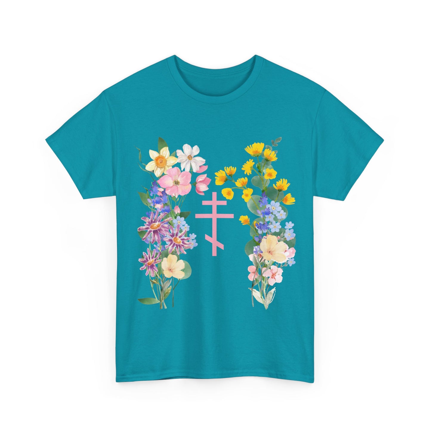 Wildflower Orthodox Cross T-Shirt