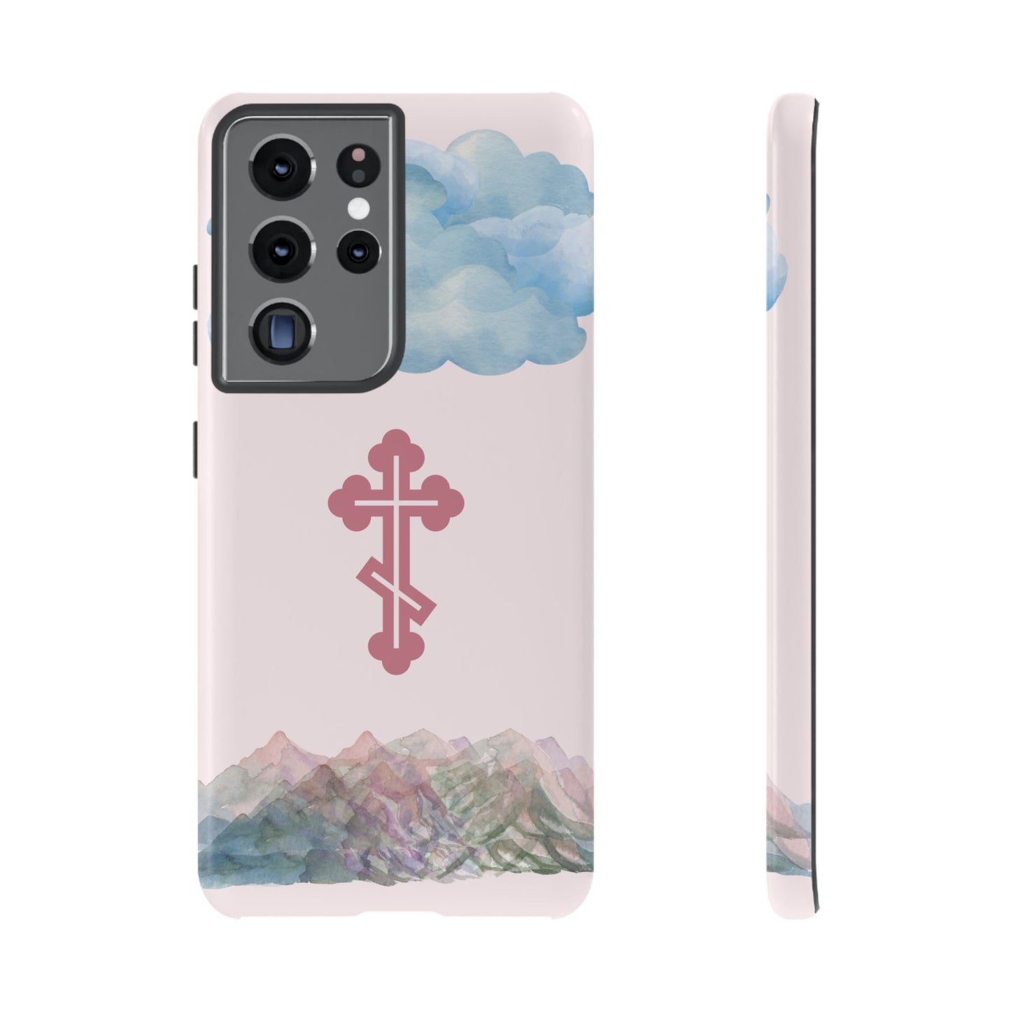 Mountain Clouds Orthodox Cross Tough Phone Case