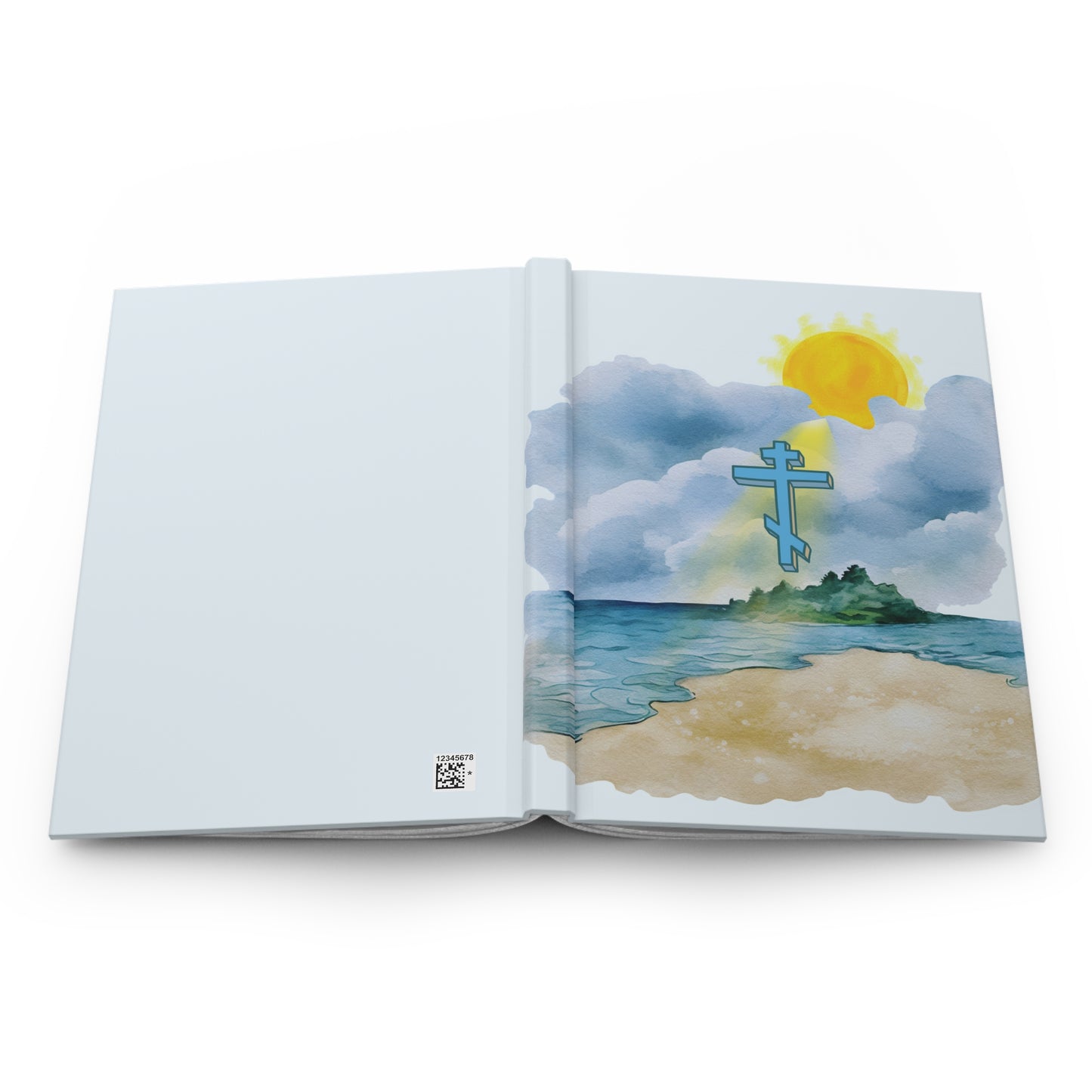 Orthodox Cross Beach Scene Journal - Hardcover Journal Matte