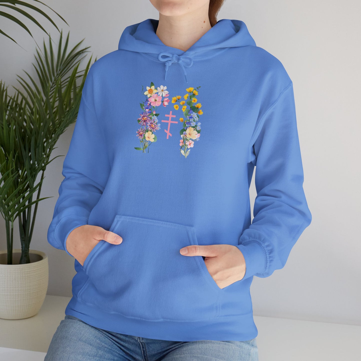 Wildflower Orthodox Cross Women Hoodie