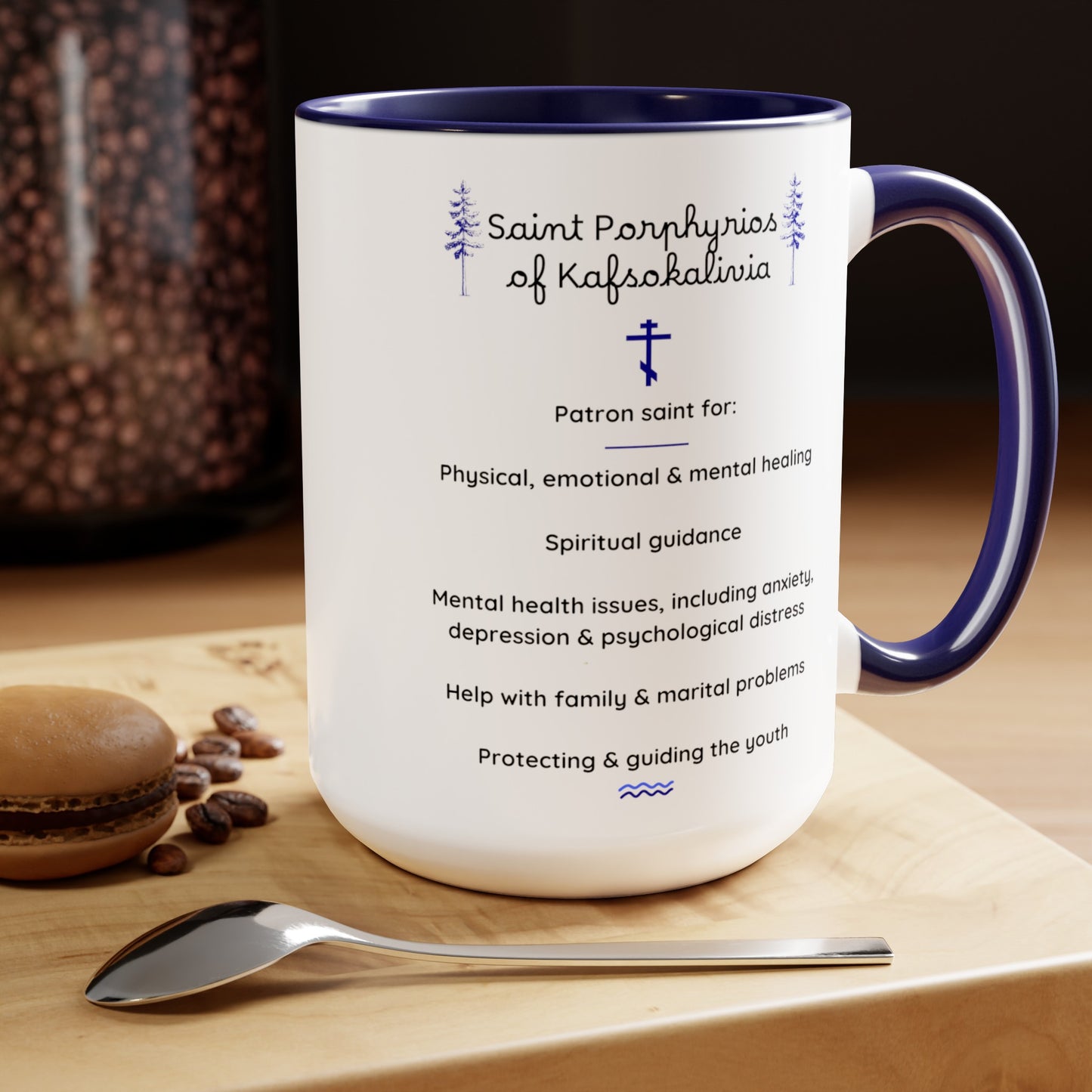 St. Porphyrios of Kafsokalivia Orthodox Church Saint Mug