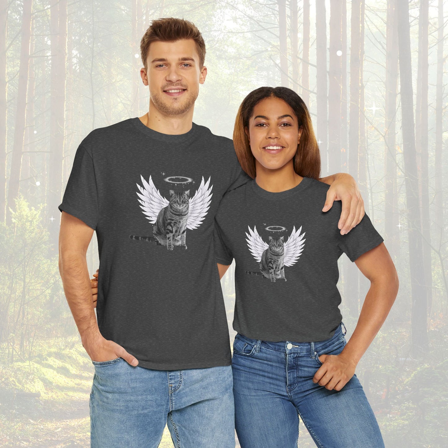 Custom Cat Angel T-Shirt