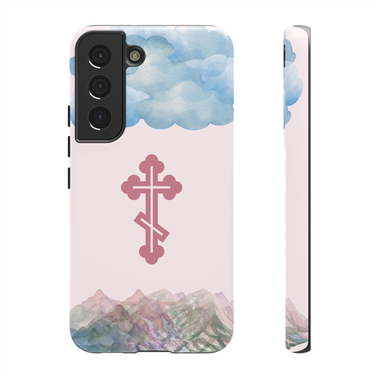 Mountain Clouds Orthodox Cross Tough Phone Case