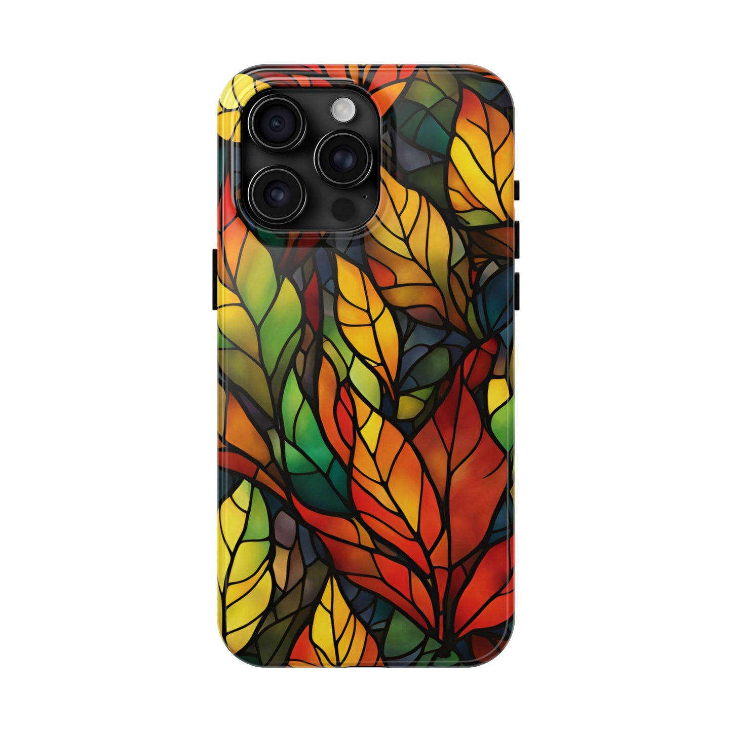 Fall Leaves Changing iPhone Case - Stained Glass Effect