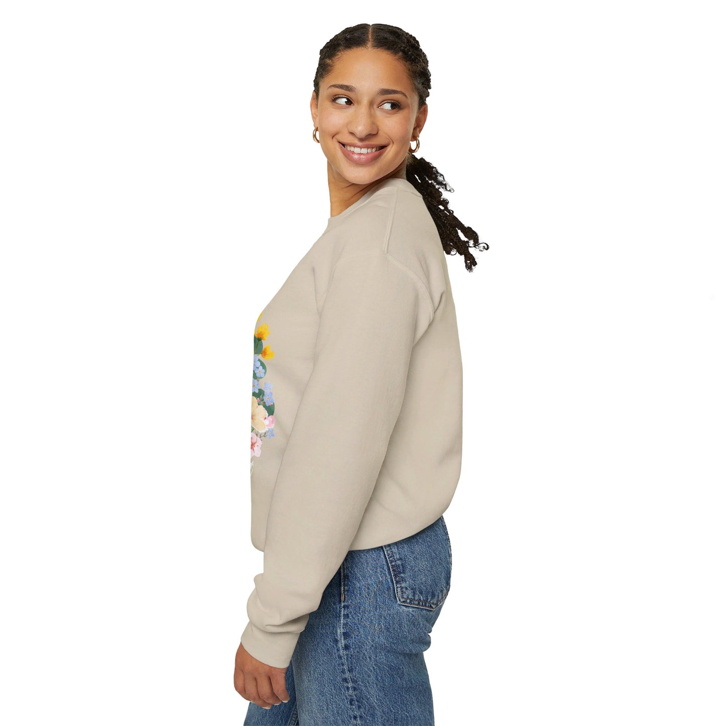 Wildflower Orthodox Cross Crewneck Sweatshirt