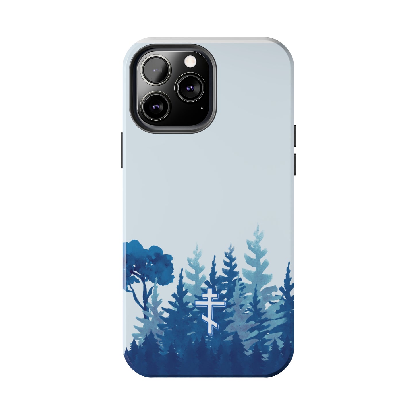 Orthodox Cross Blue Forest Tough iPhone Case