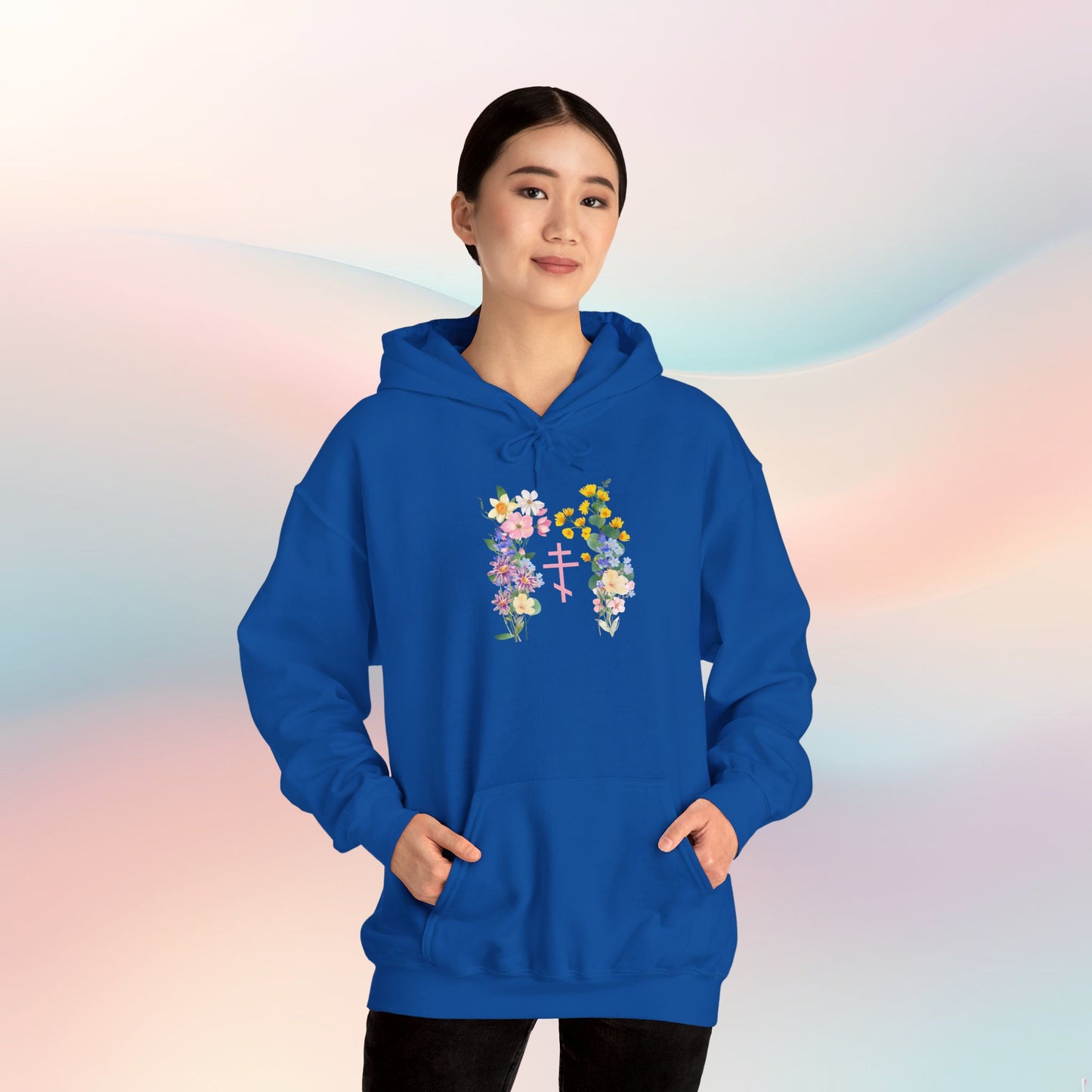 Wildflower Orthodox Cross Women Hoodie