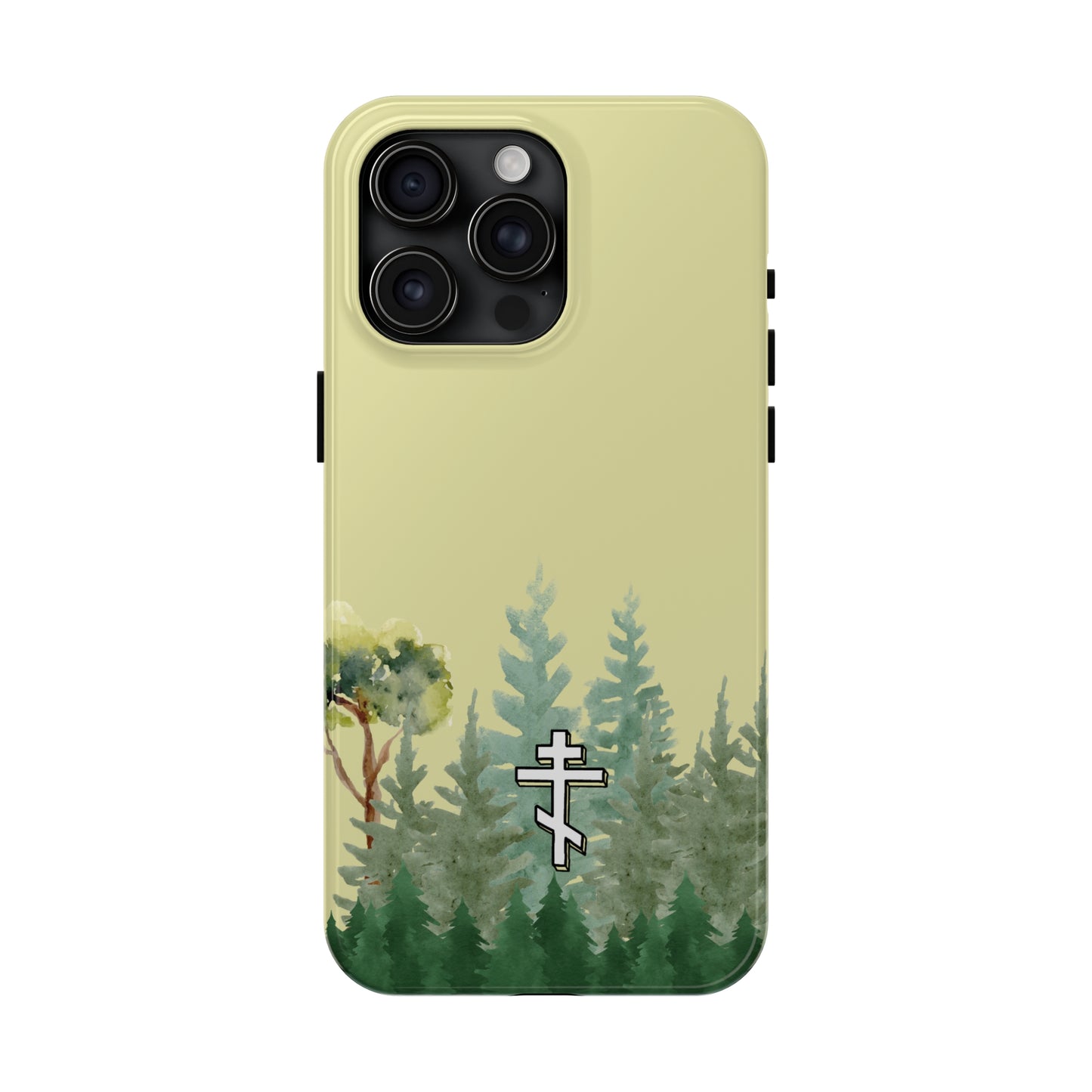 Orthodox Cross Forest iPhone Case