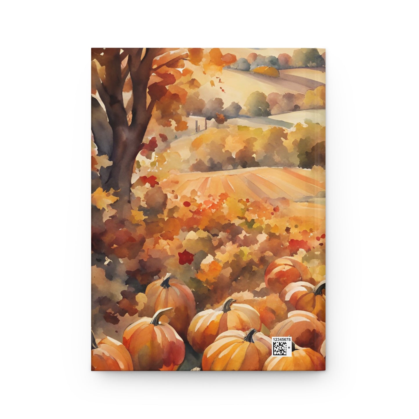 Pumpkin Fall Scenery Journal - Hardcover Journal Matte