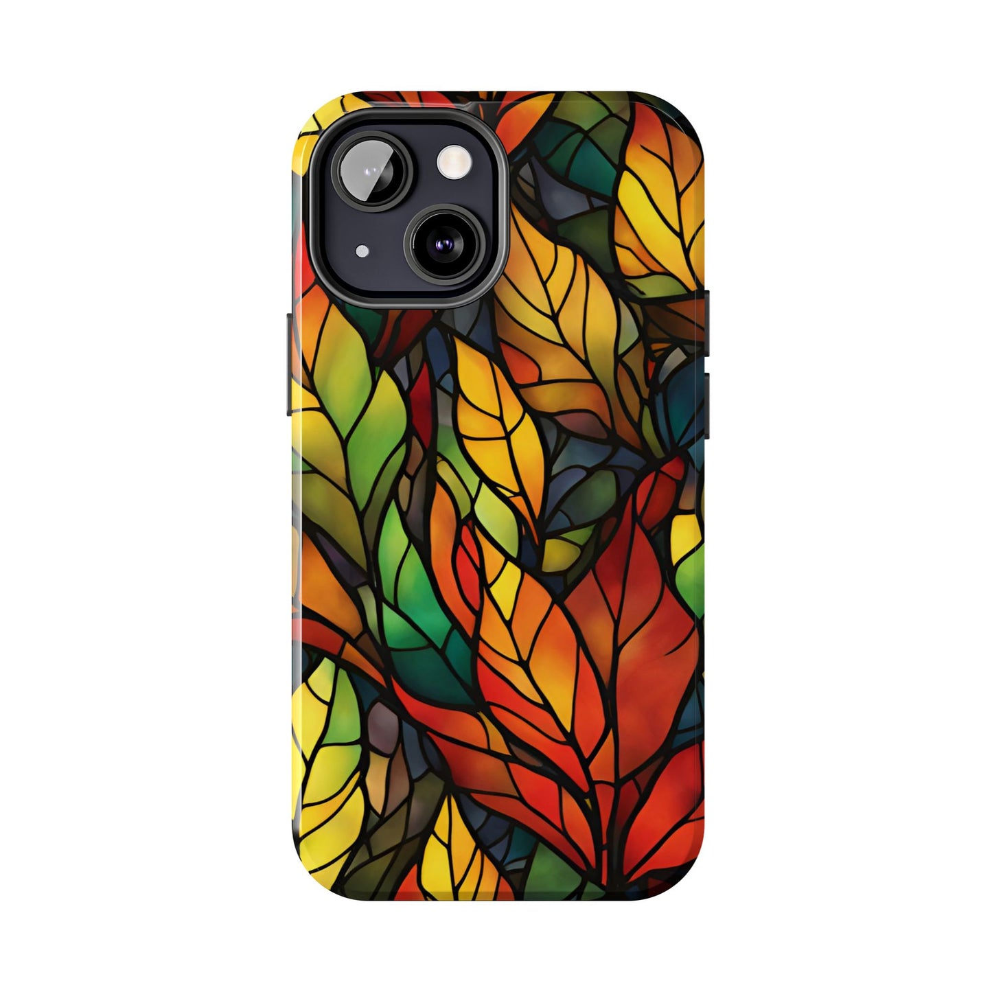 Fall Leaves Changing iPhone Case - Stained Glass Effect