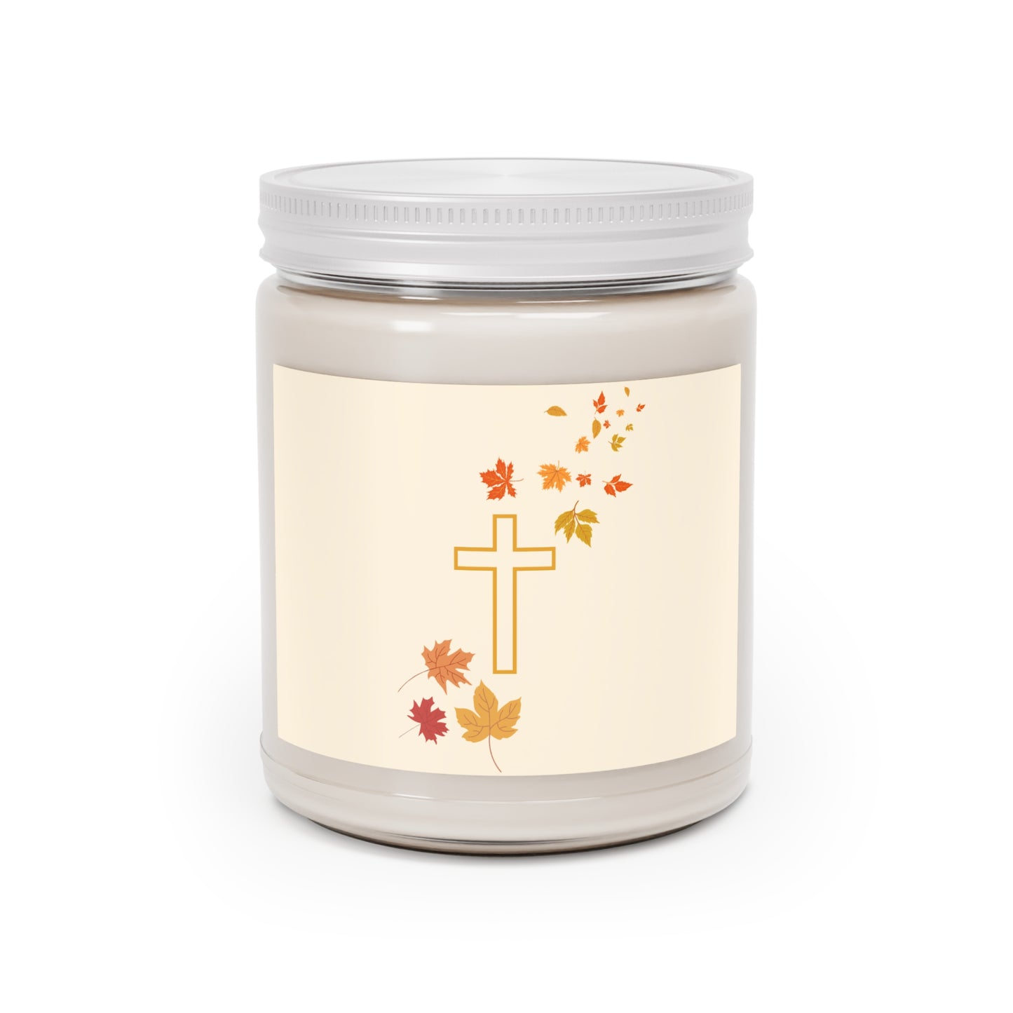 Autumn Leaves Cross Scented/Unscented Soy Candle