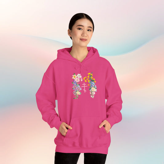 Wildflower Orthodox Cross Women Hoodie