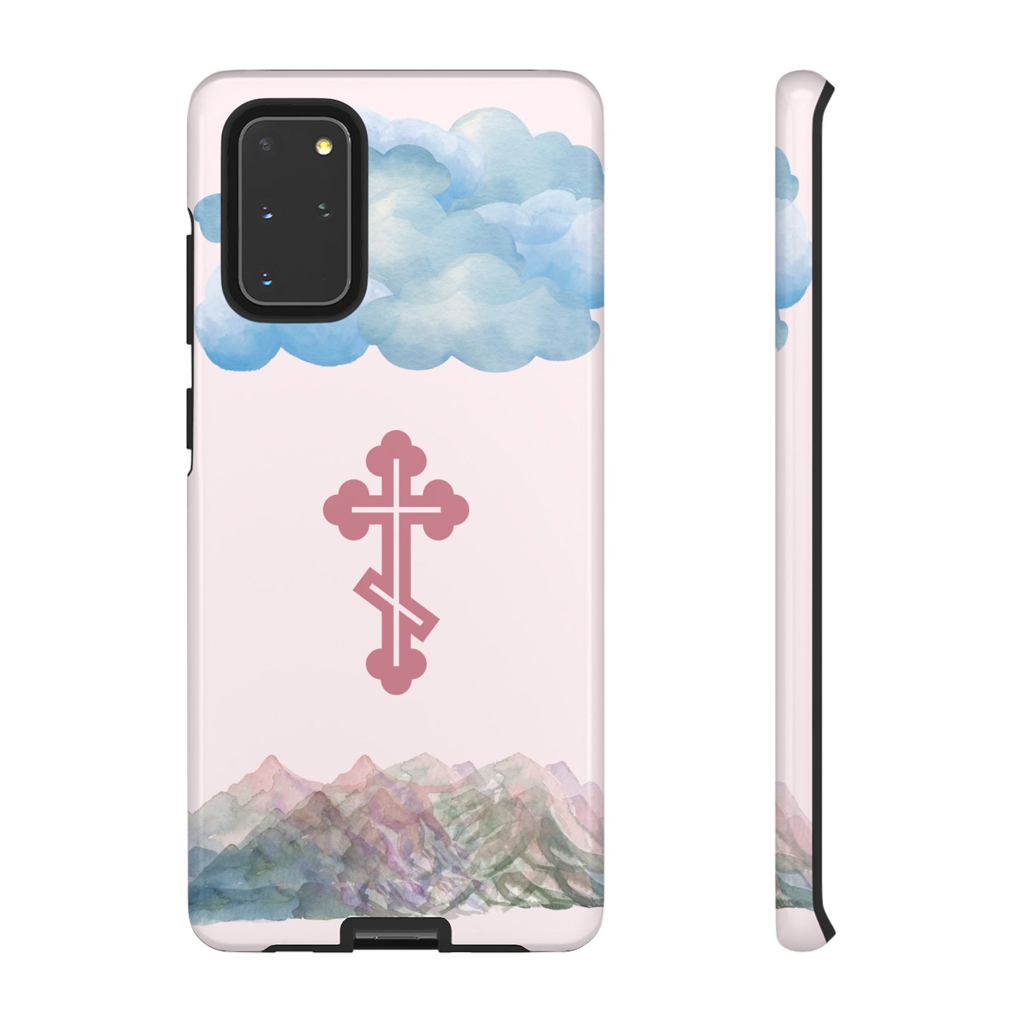 Mountain Clouds Orthodox Cross Tough Phone Case