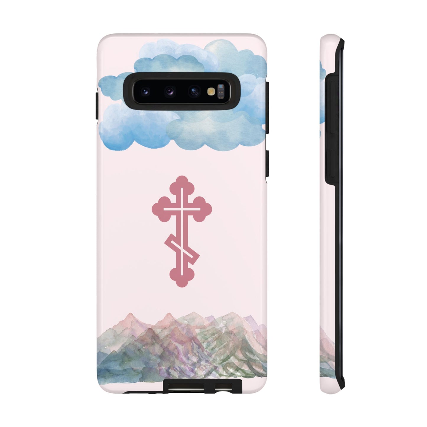 Mountain Clouds Orthodox Cross Tough Phone Case