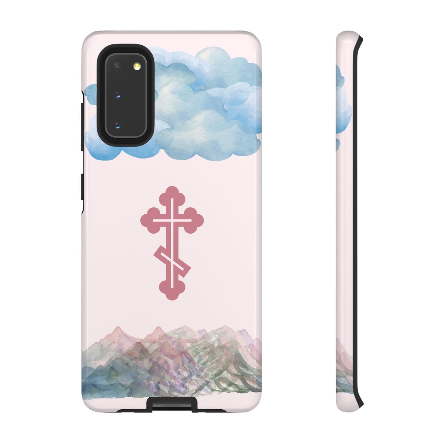 Mountain Clouds Orthodox Cross Tough Phone Case