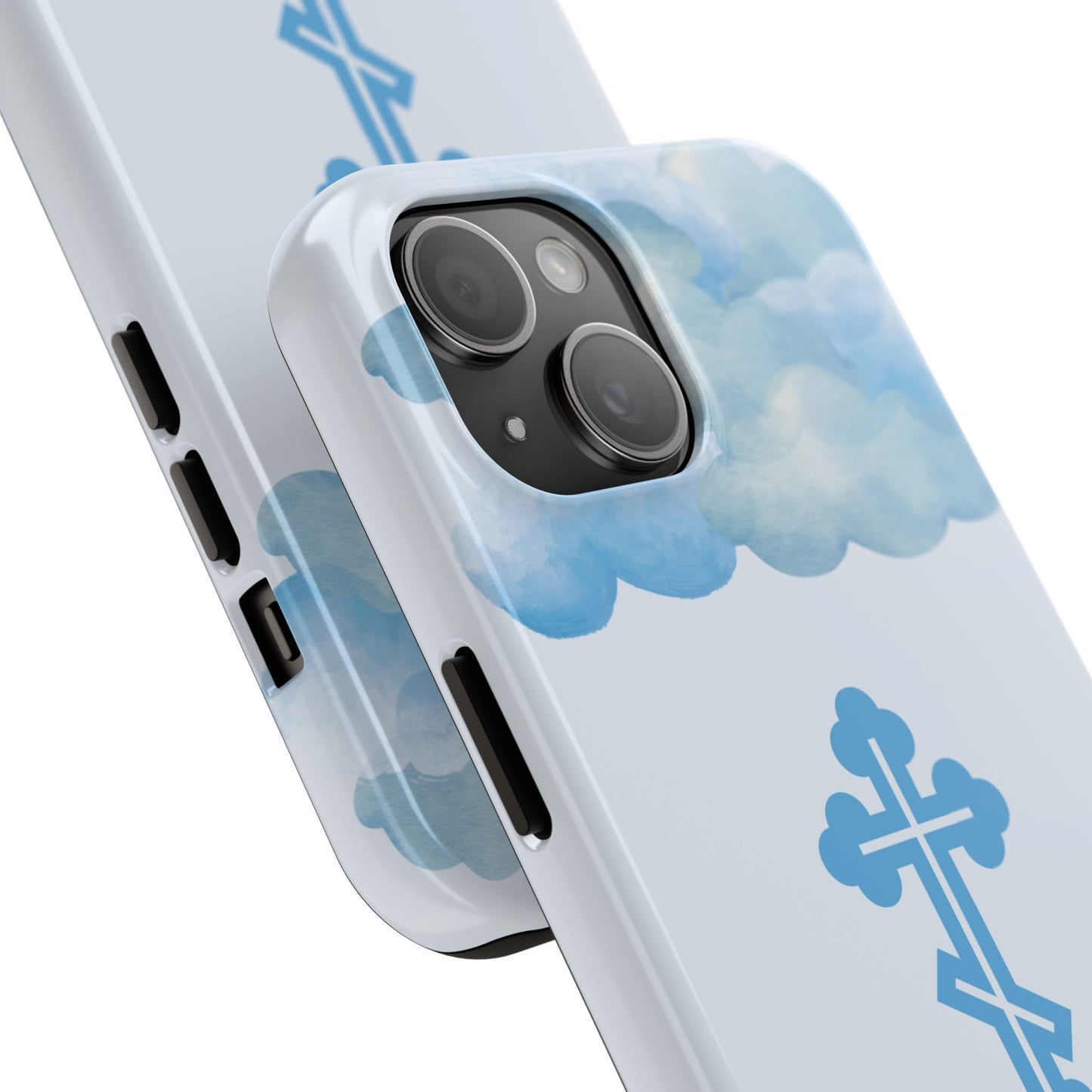 Mountain Clouds Orthodox Cross Tough iPhone Case